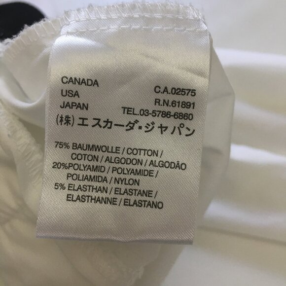 Escada Sport Bomber Jacket Womens Size 36 White Black Collar Balloon Sleeve - Picture 11 of 16